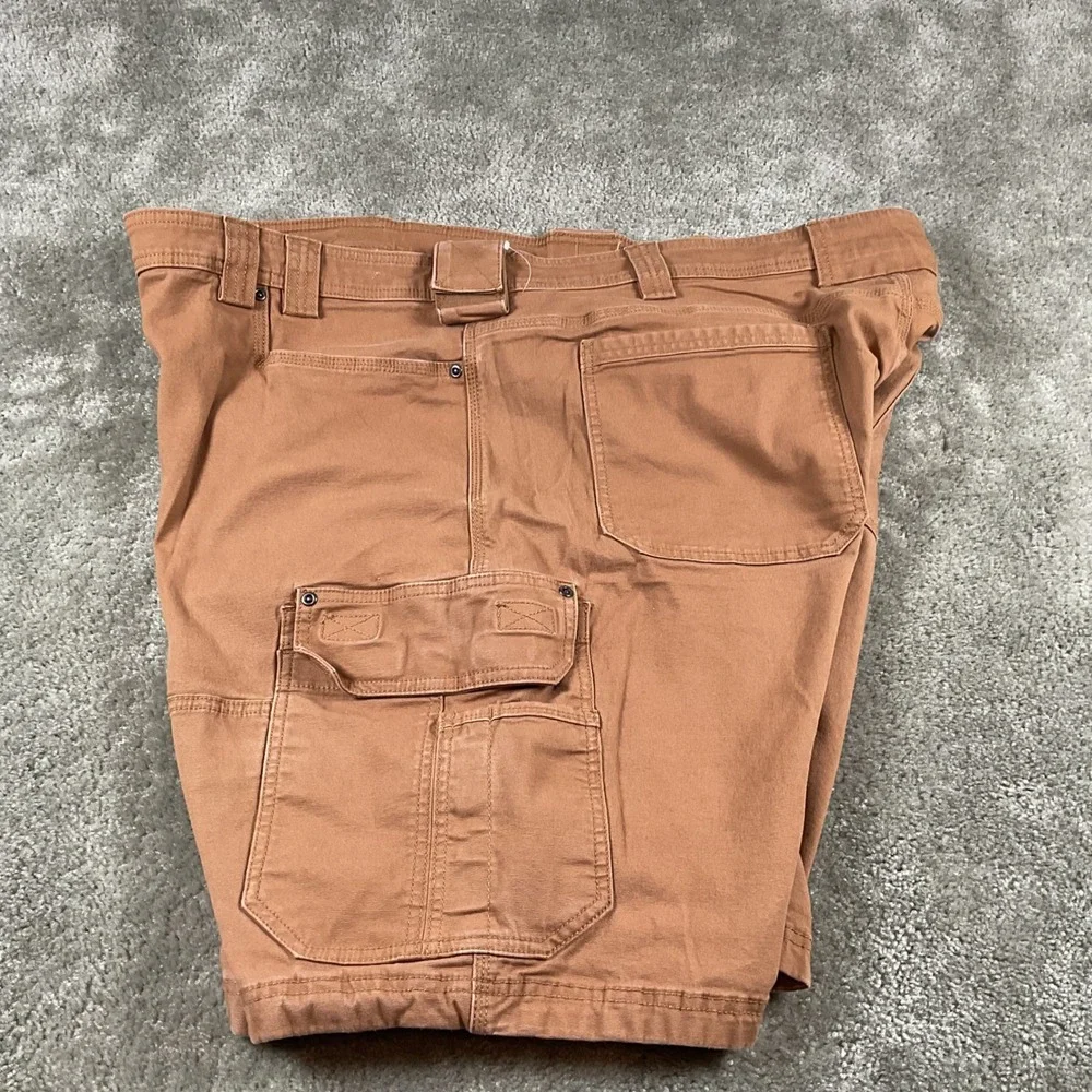 Duluth Trading Co. Relaxed‎ Fit Canvas Cargo Shorts Mens Size 48 Copper